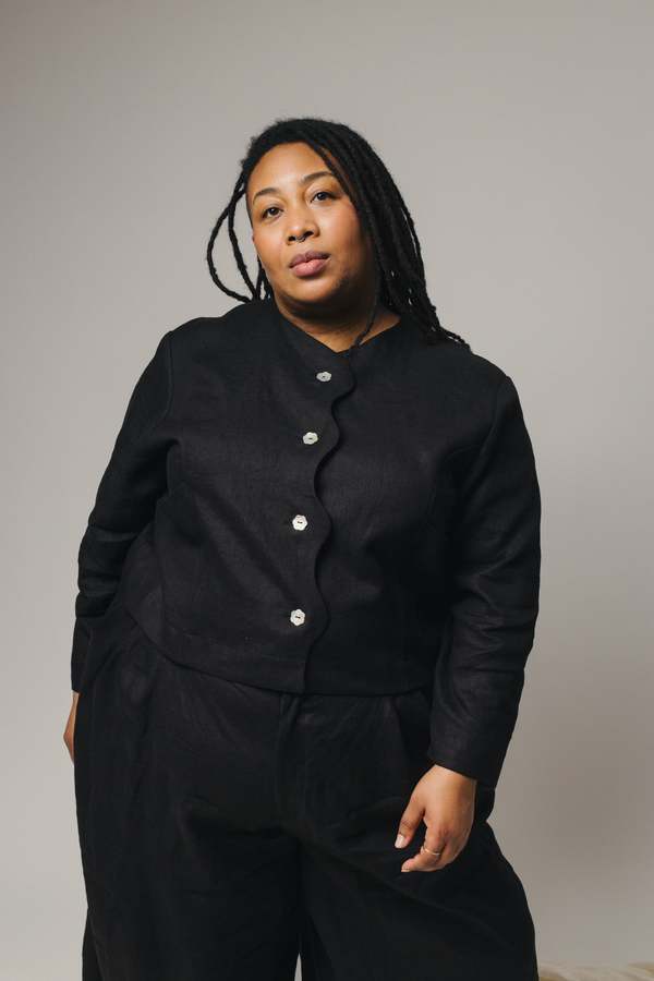 Pamut Apparel USA Power Linen Set - Bubblegum/True Blue