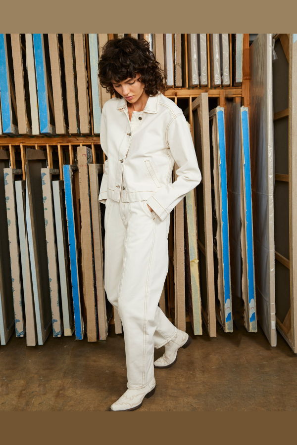 LWN Paz Pant Natural Stonewash Rigid Denim