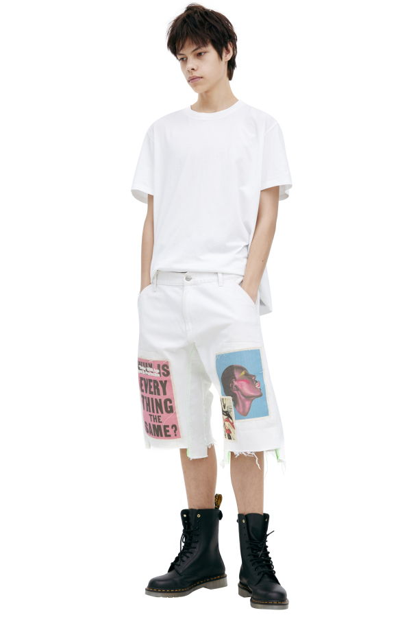 Better With Age Shorts With Patches - White