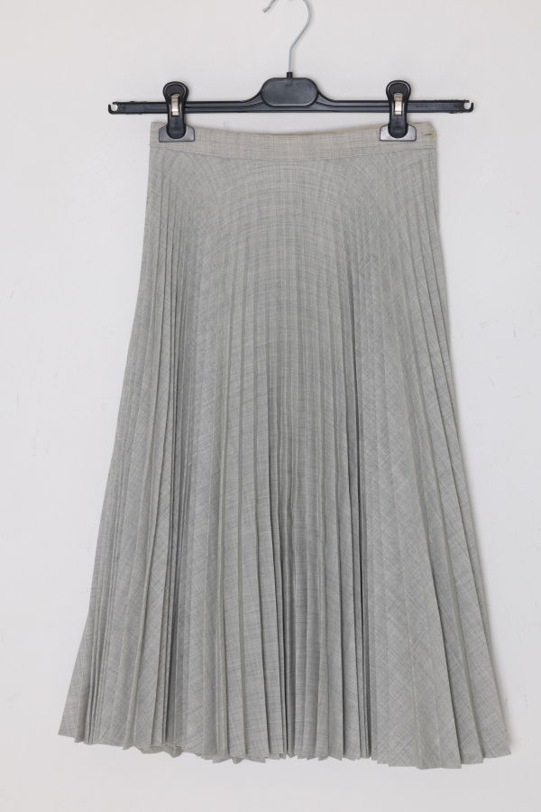 (Unattributed) Late 1960s–early 1970s, Terylene-blend skirt, heat-set pleating