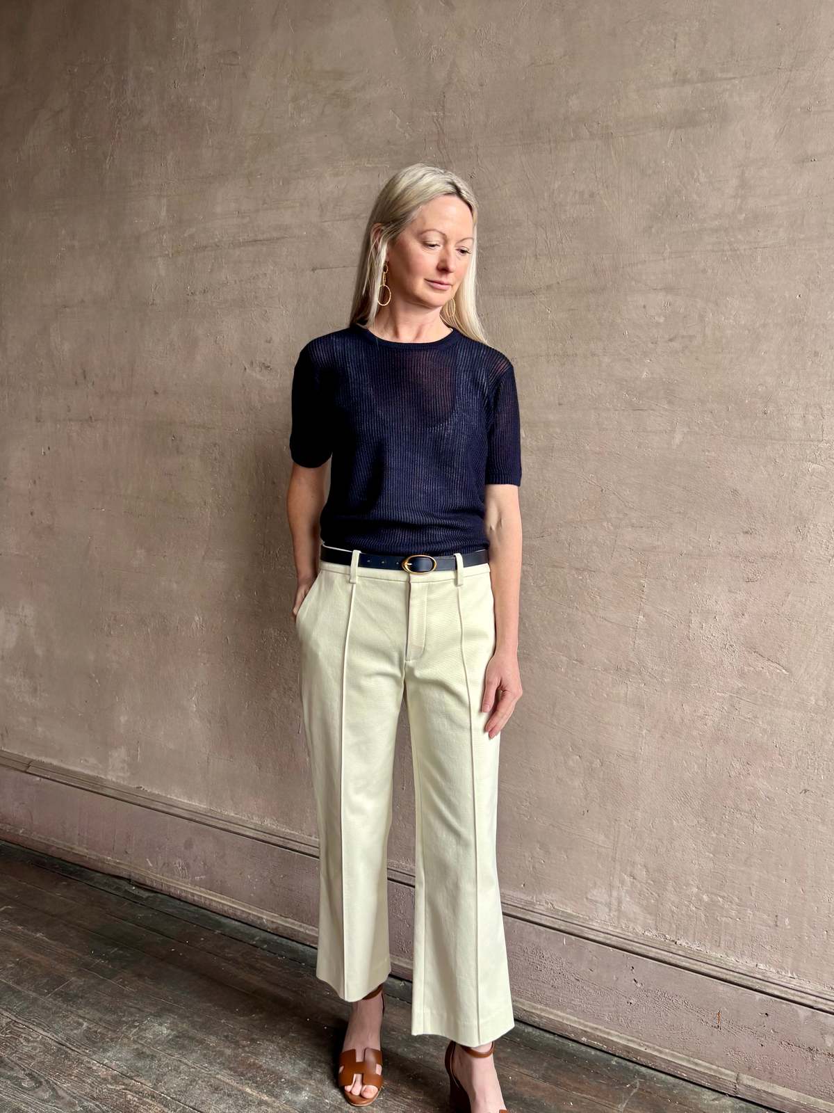 TWP Short Sleeve Tee Sweater - Night Sky - Image 2 of 6