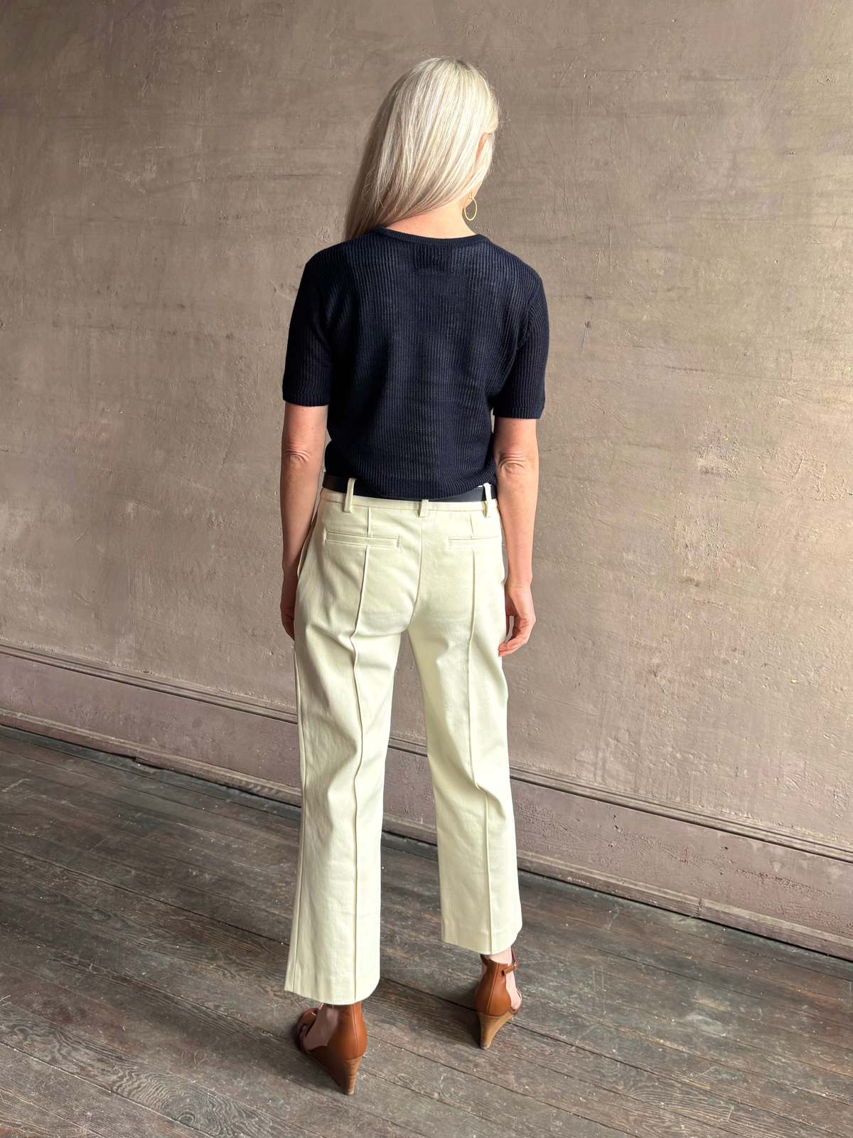 TWP Short Sleeve Tee Sweater - Night Sky - Image 5 of 6