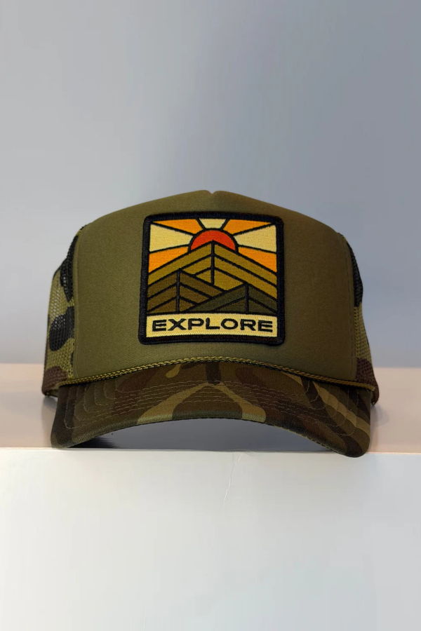 Port Sandz Explore Trucker Hat - Camo