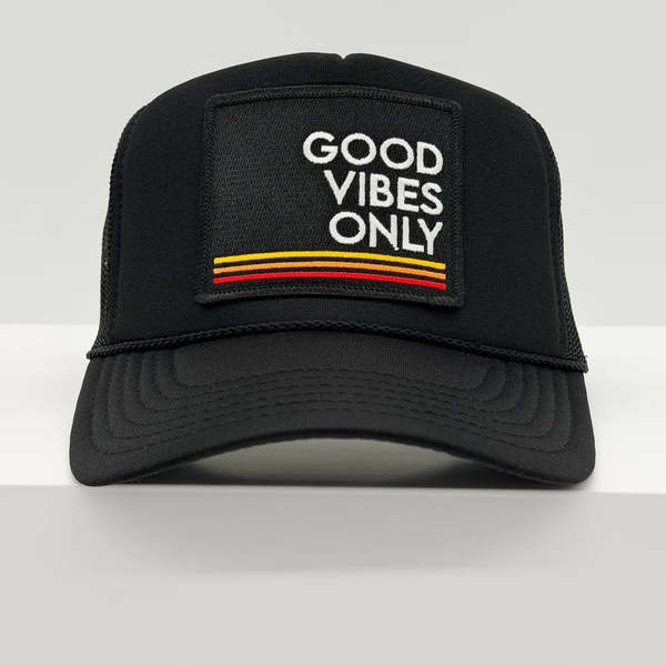 Port Sandz Good Vibes Only Trucker Hat - Kelly Green