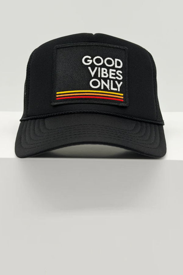 Port Sandz Good Vibes Only Trucker Hat - Kelly Green
