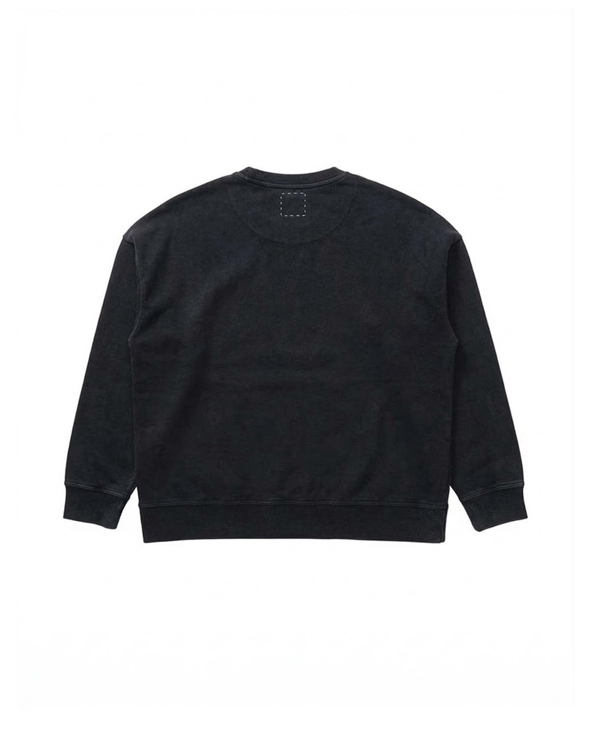 Visvim Cotton Jumbo SB Sweat L/S DMGD Sweatshirt - Black - Image 2 of 2