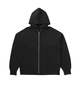 Visvim Fine Wool Jumbo SB Hoodie F.Z - Black - Thumbnail 1