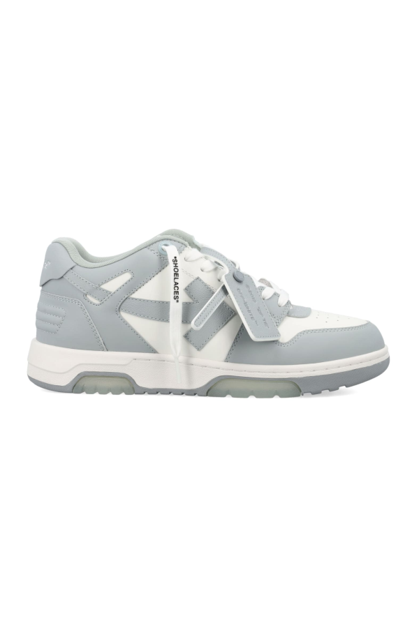 Off-White Out Of Office Low-Top Leather Sneakers - White Grey