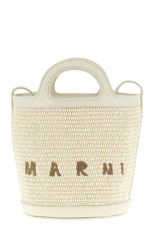 Marni Tropicalia Small Bucket Bag - White