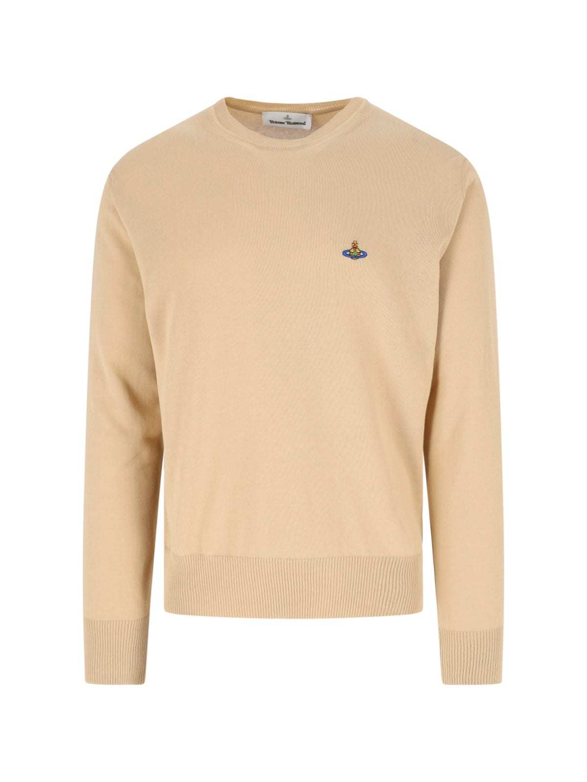 Vivienne Westwood Alex Crew Neck Sweater - Beige - Image 1 of 3