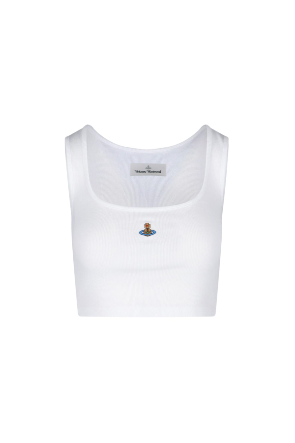 Vivienne Westwood Orb Tank Top - White