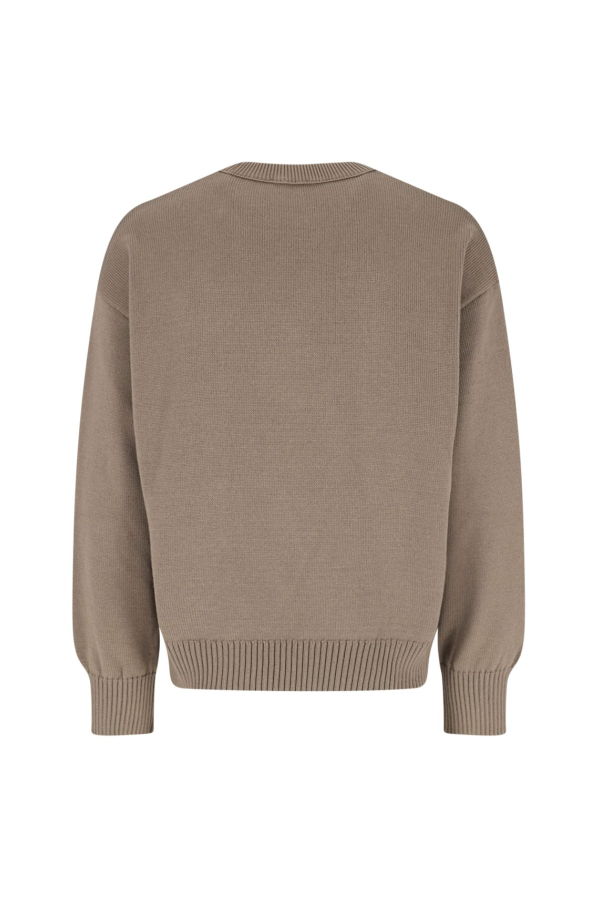 Ami Alexandre Mattiussi Ami De C Ur Cotton Sweater - Beige
