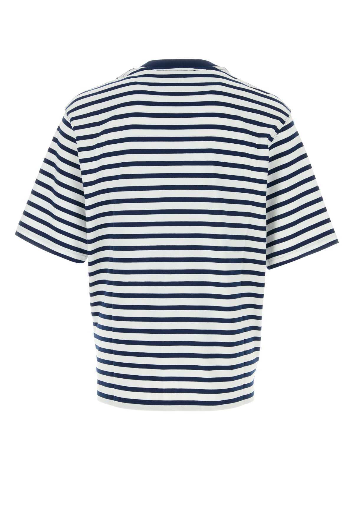 Ami Alexandre Mattiussi Embroidered Cotton Oversize T-Shirt - Encreblanc - Image 2 of 2