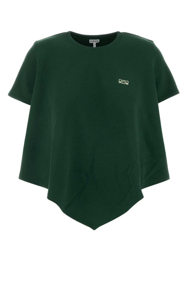 LOEWE Cotton Blend T-Shirt - Dark Green