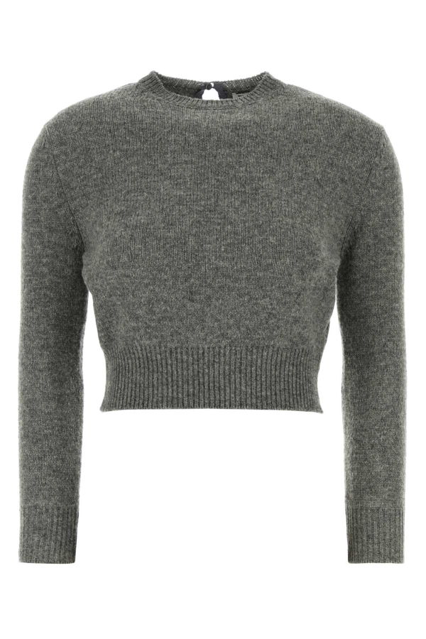 Jil Sander Grey Wool Blend Sweater - Shadow