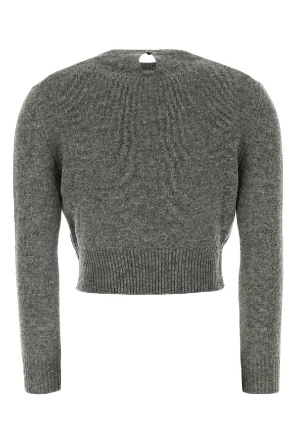 Jil Sander Grey Wool Blend Sweater - Shadow