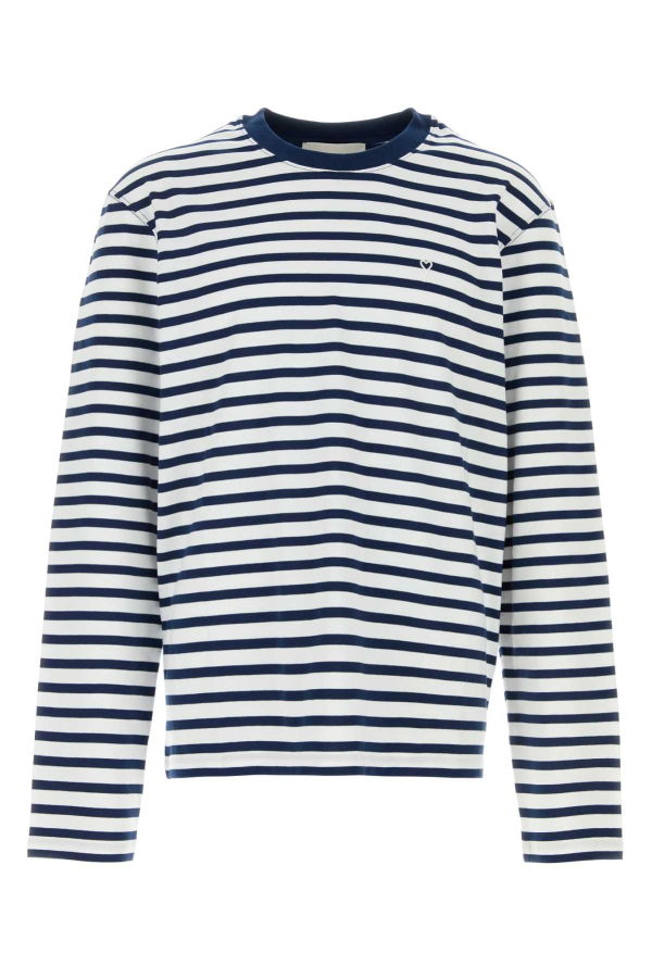 Ami Alexandre Mattiussi Embroidered Cotton Oversize T-Shirt - Encreblanc