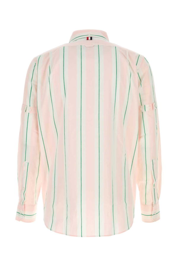 Thom Browne Embroidered Cotton Shirt - Light Pink