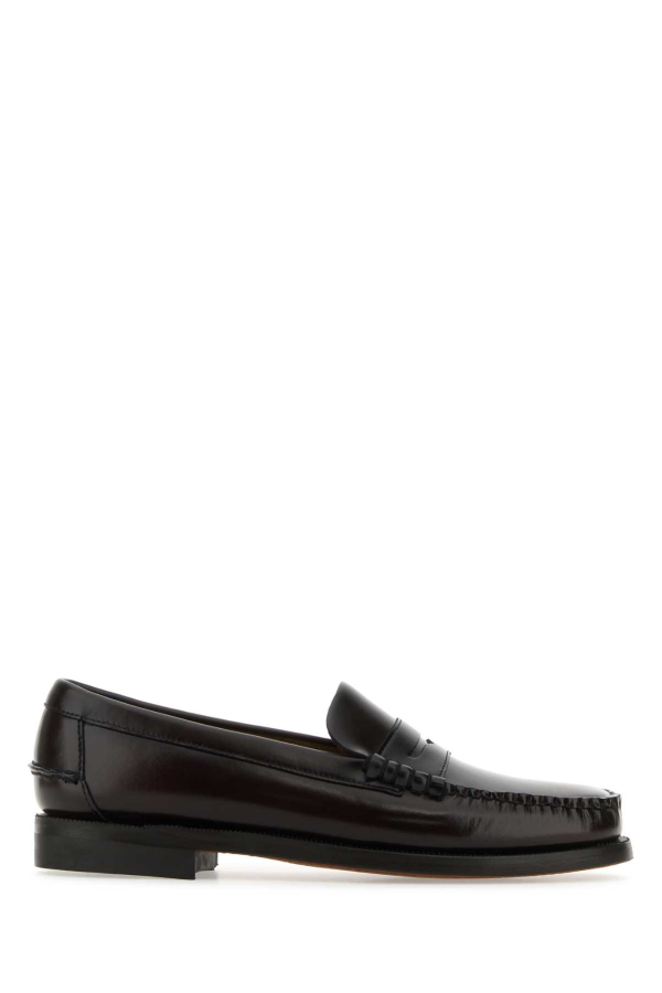 Sebago Chocolate Leather Classic Dan Loafers