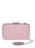 Self-Portrait Satin Crystal Clutch Bag - Pink - Thumbnail 2