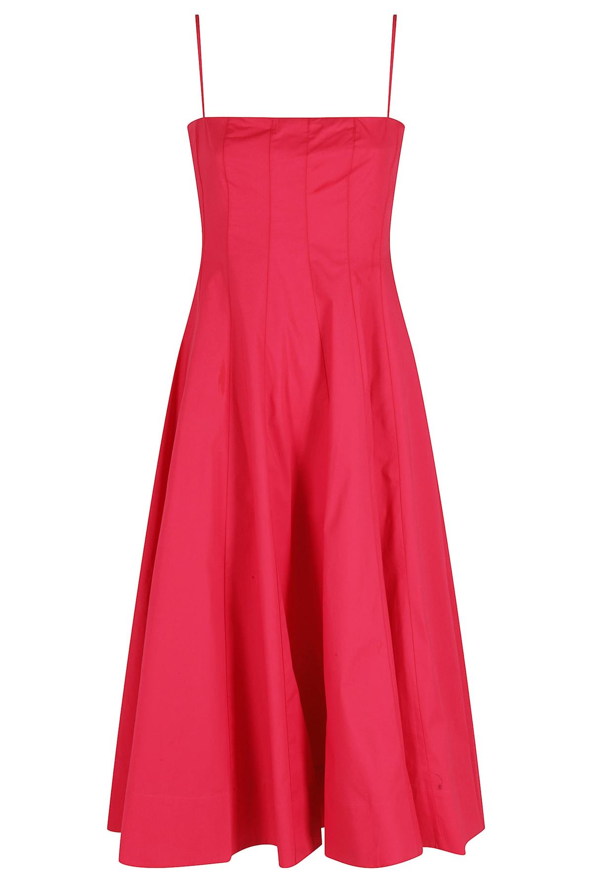Staud Wylie Midi Dress - Cherry - Image 1 of 2