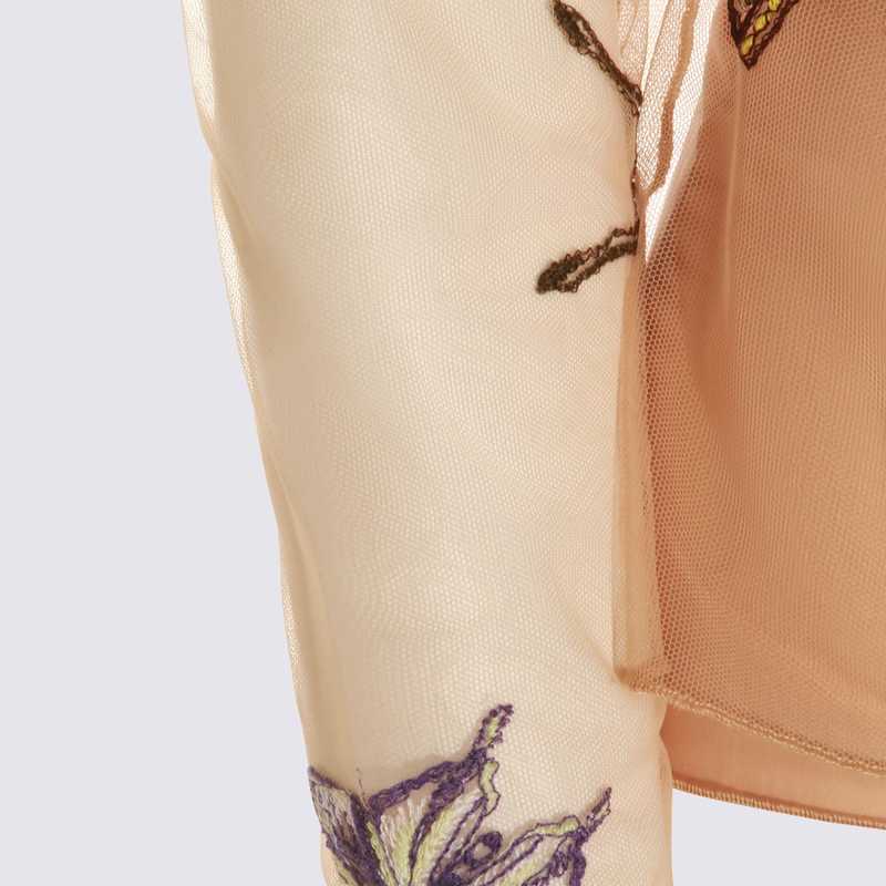 Blumarine Top - Camel/Multi