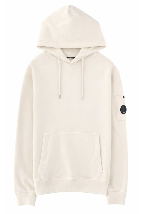 C.P. Company Felpa Con Cappuccio - Ivory