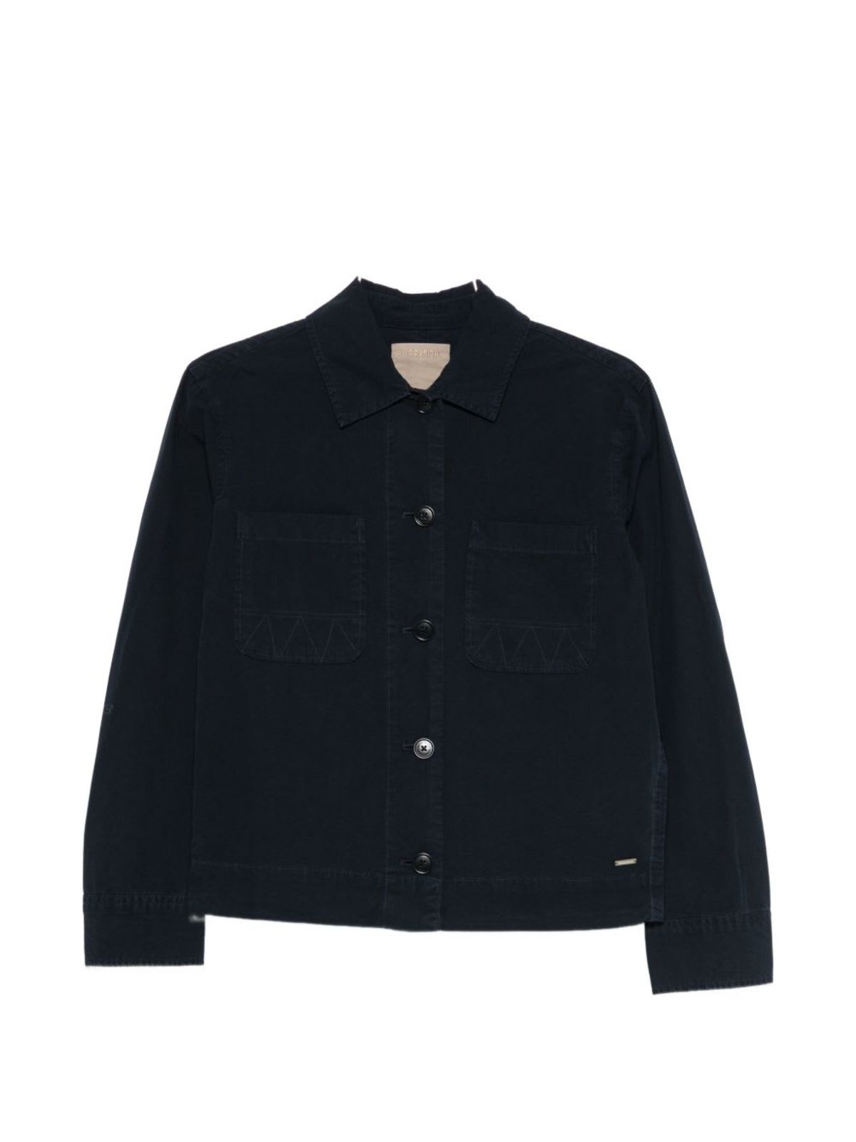 Woolrich Cotton Overshirt - Blue - Image 1 of 3