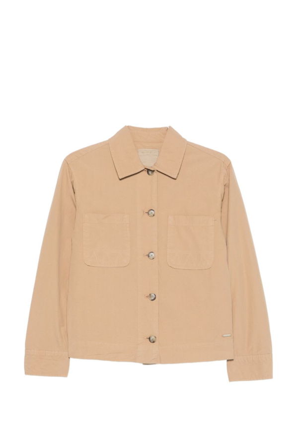 Woolrich Cotton Overshirt - Beige