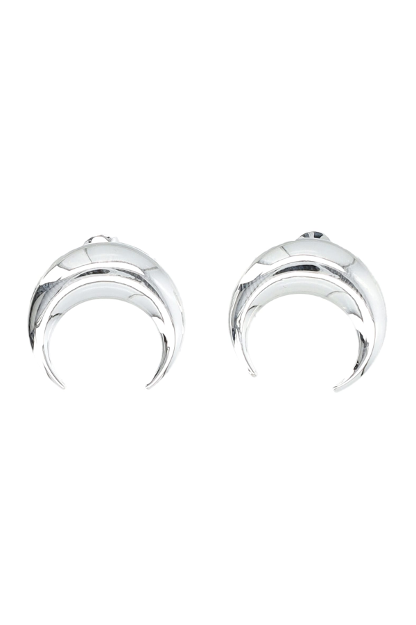 MARINE SERRE Moon Studs Earrings - Silver