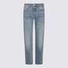 Ami Alexandre Mattiussi Cotton Denim Jeans - Blue - Thumbnail 1