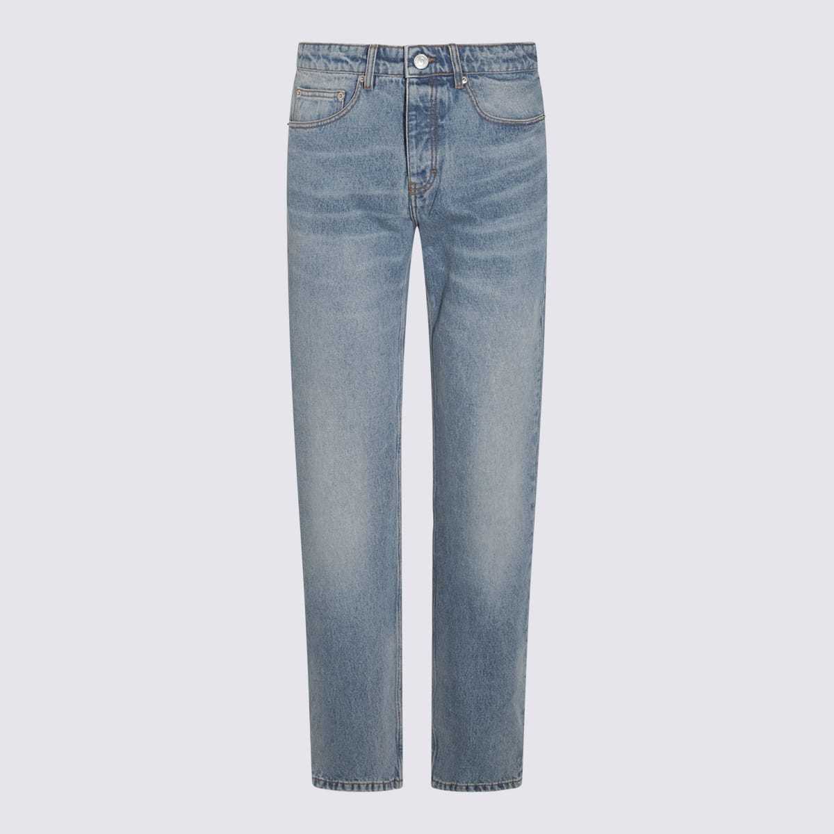 Ami Alexandre Mattiussi Cotton Denim Jeans - Blue - Image 1 of 2