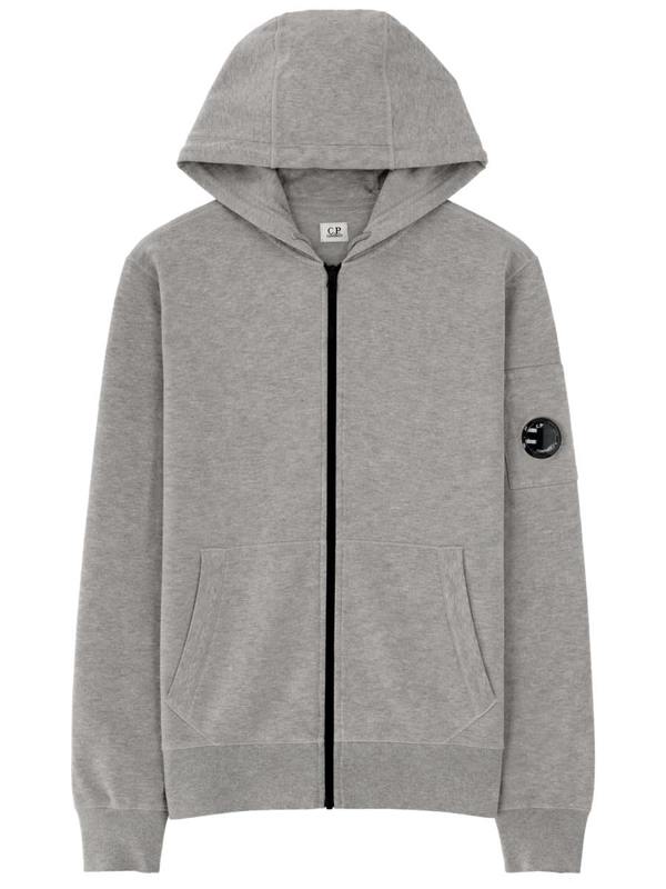 C.P. Company Felpa Con Cappuccio Hoodie - Gray