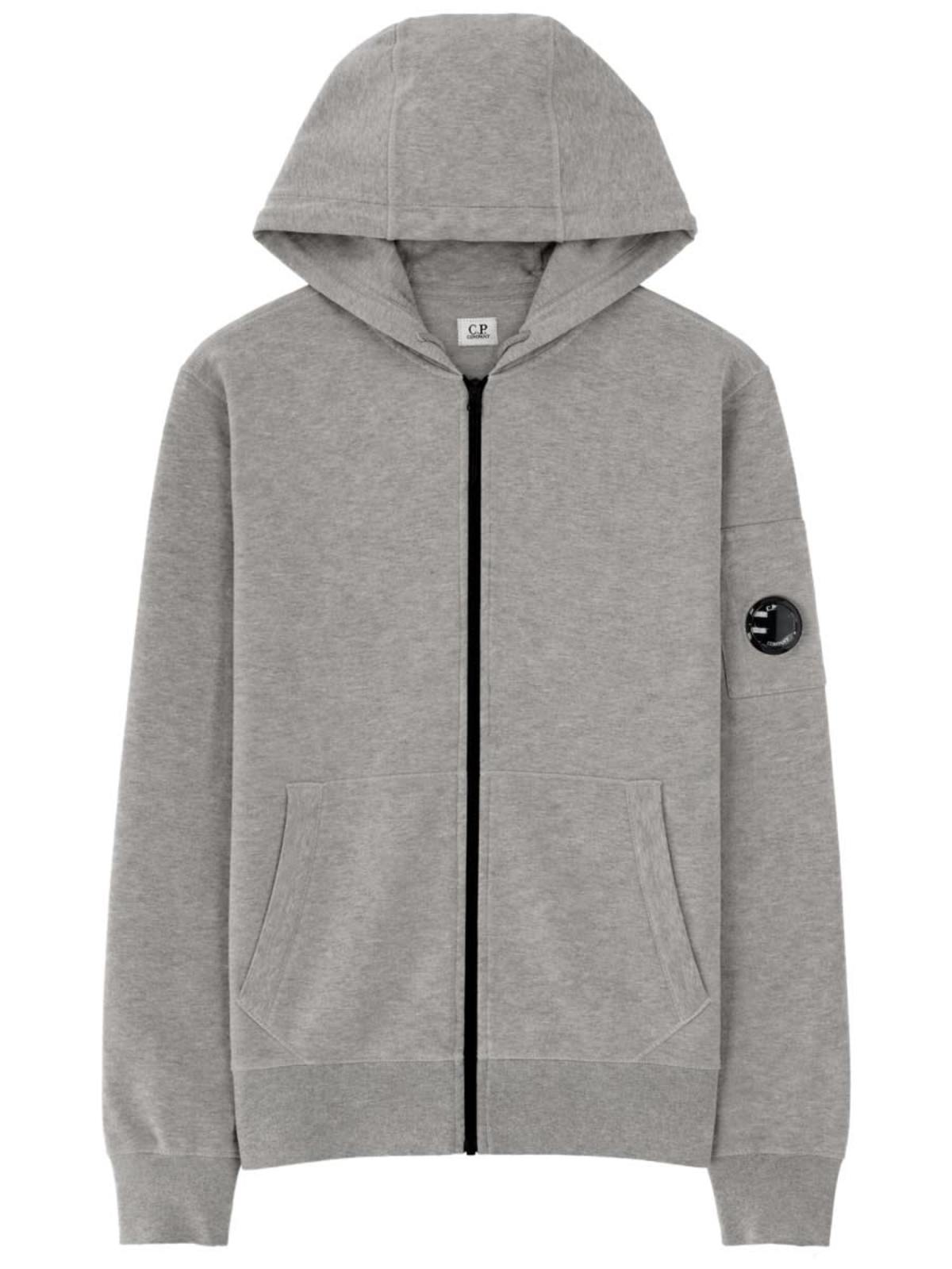 C.P. Company Felpa Con Cappuccio Hoodie - Gray - Image 1 of 2