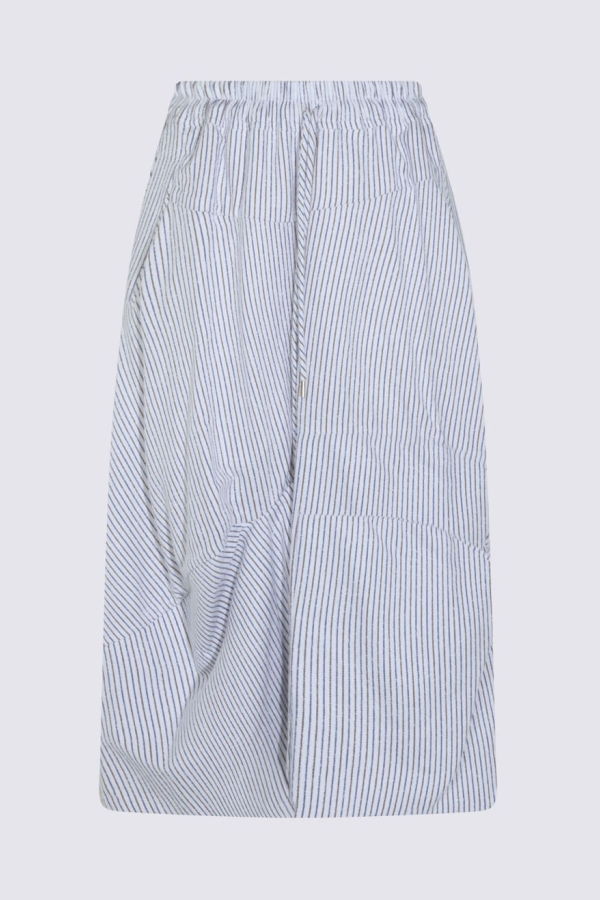 Vivienne Westwood Blue and Brown Cotton Skirt