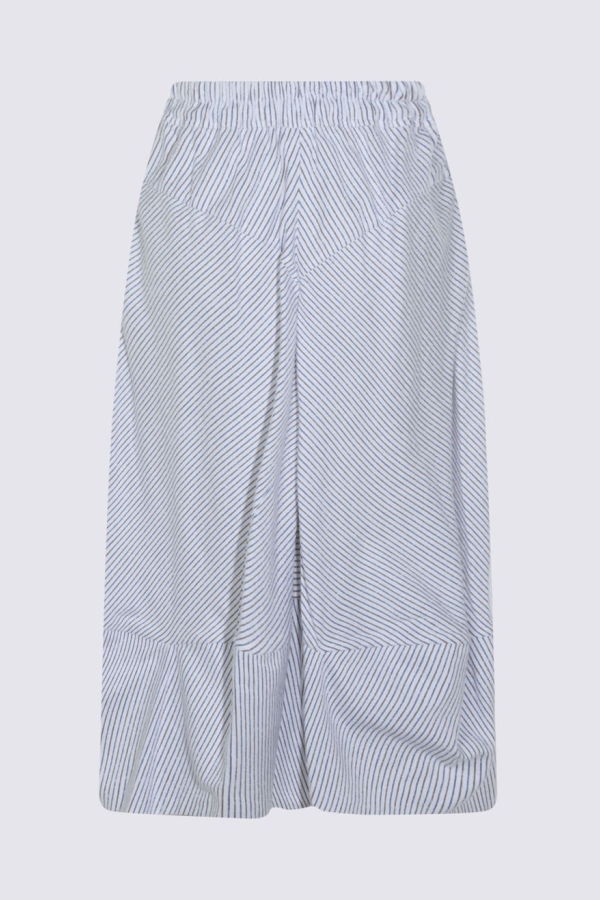 Vivienne Westwood Blue and Brown Cotton Skirt