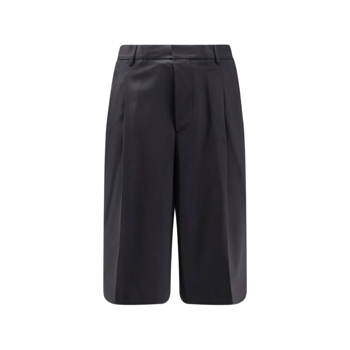 Ami Alexandre Mattiussi Tailored Pleated Shorts - Black - Image 1 of 3