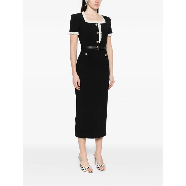 Self-Portrait Dress - Black