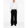 Ann Demeulemeester Side Drawstring Straight Leg Pants - Black - Thumbnail 2
