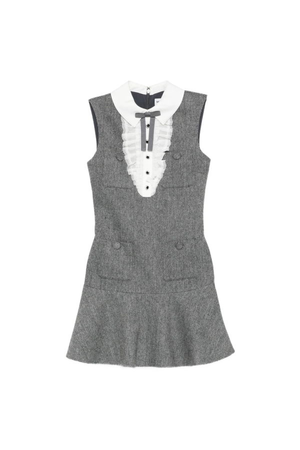 Self-Portrait Dress - Gray
