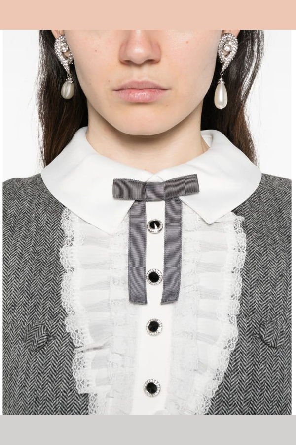 Self-Portrait Dress - Gray