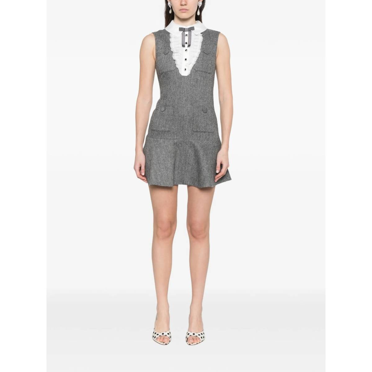 Self-Portrait Dress - Gray - Image 3 of 5