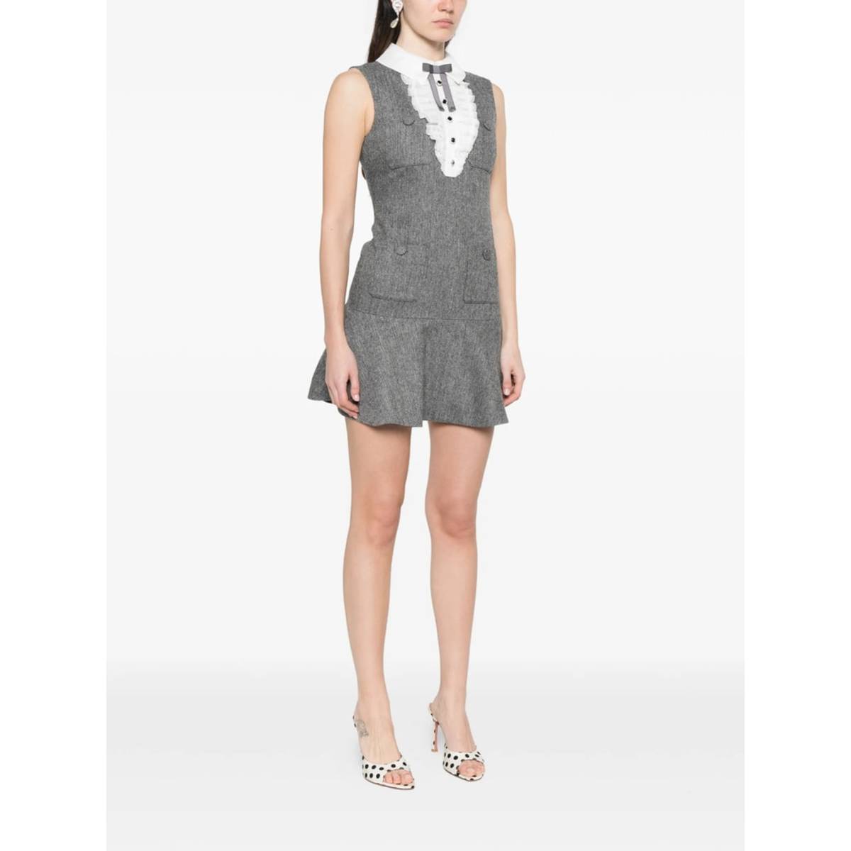 Self-Portrait Dress - Gray - Image 4 of 5