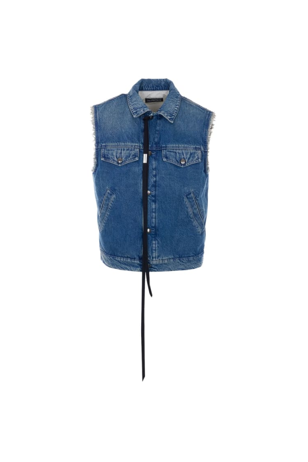 Ann Demeulemeester Outerwear Jacket - Blue