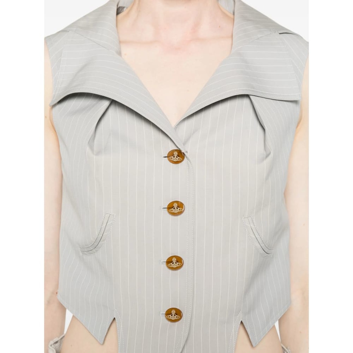 Vivienne Westwood Waistcoat - Grey/White - Image 3 of 5
