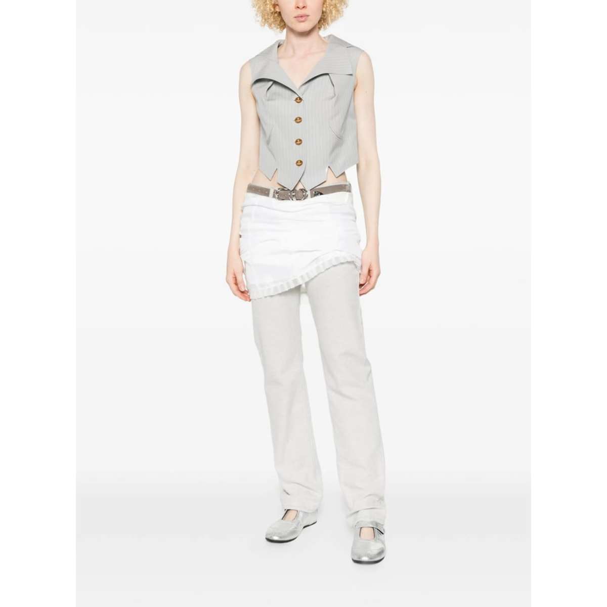 Vivienne Westwood Waistcoat - Grey/White - Image 4 of 5