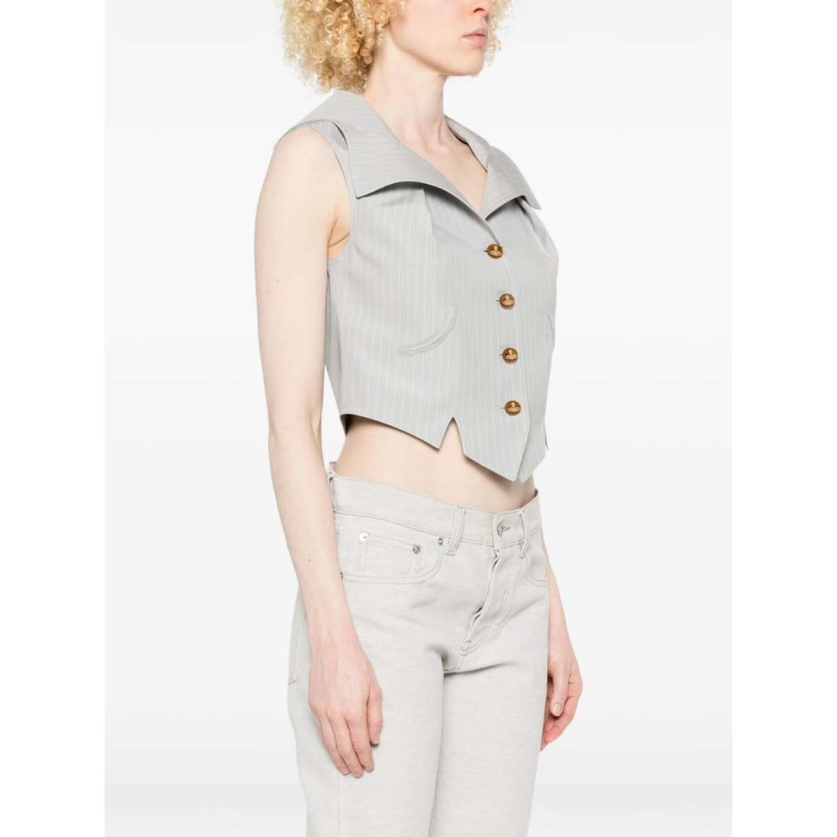 Vivienne Westwood Waistcoat - Grey/White - Image 5 of 5