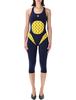 MARINE SERRE Athleisure Aerobic Catsuit - Midnight Blue - Thumbnail 1