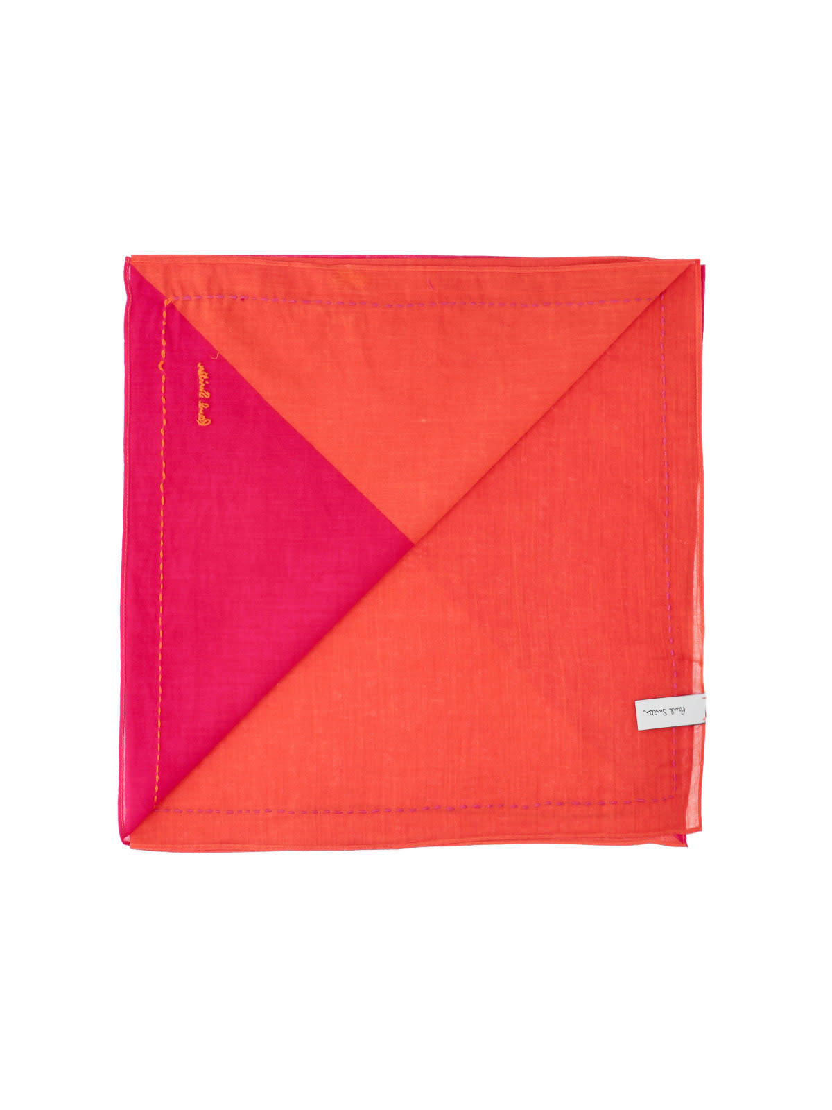 PAUL SMITH Cotton Scarf - Red - Image 2 of 3