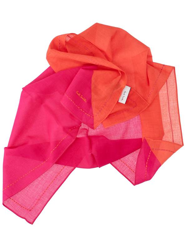 PAUL SMITH Cotton Scarf - Red
